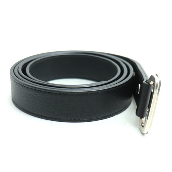 BALENCIAGA Bottle Opener D-Ring Belt Black 7416132 Men's - Picture 2 of 6